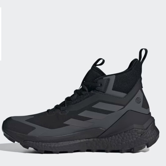 adidas Terrex Free Hiker GoreTex 2.0 Hiking Shoes Triple Black - Picture 3 of 12